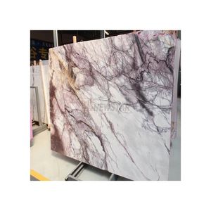 Newstar fabbrica cinese avorio bianco marmo lilla vendita calda con prezzo a buon mercato bianco neve lastra di marmo lilla lastra di marmo - Product Image 5