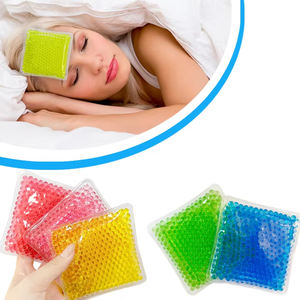 HANERSHI Sac carré réutilisable personnalisé pour froid et chaleur avec billes de gel rafraîchissantes douces, poche de glace 10x10cm pour soulagement du stress et de la douleur - Product Image 6