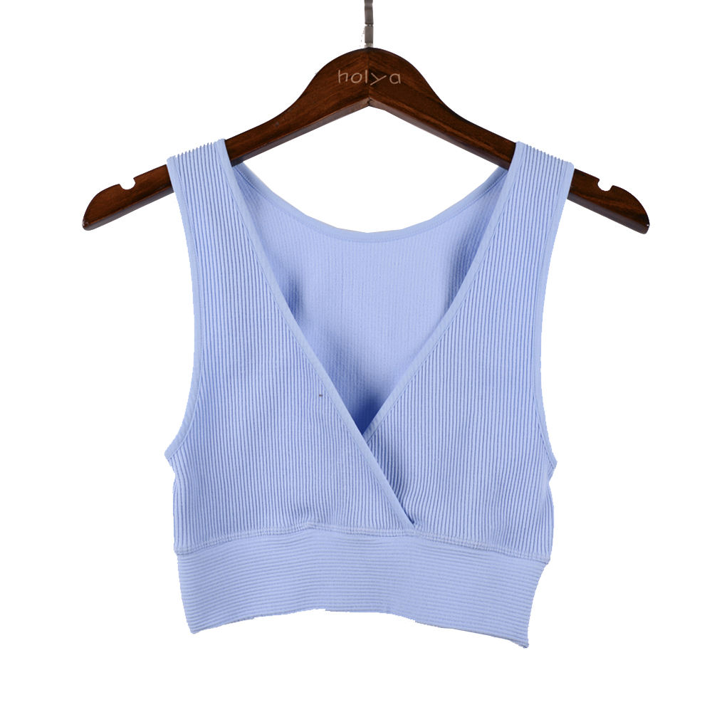 Spring Custom Design Ladies Cropped Tops Sleeveless Women Sweater Vest Knitted Clothing 