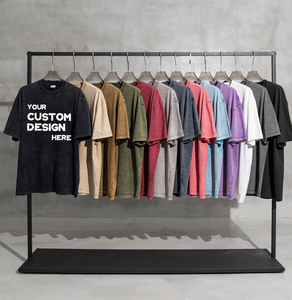 เสื้อยืดโอเวอร์ไซส์ผ้าฝ้ายแท้ 100% สีพื้นสำหรับผู้ชาย น้ำหนัก 230 กรัม สินค้าใหม่ OEM ขายส่ง รับทำโลโก้ตามสั่ง - Product Image 1