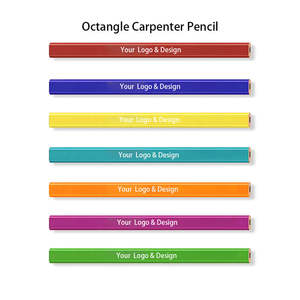 Ensemble de crayons de charpentier, <span class=keywords><strong>crayon</strong></span> plat pour le marquage des chantiers de construction - Product Image 6