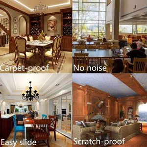 Furnigear PTFE () Furniture Glides Sliders <strong>Carpet</strong> Hardwood Surface <strong>Chair</strong> Leg Movers Best Floor <strong>Protector</strong> for Furniture - Product Image 6
