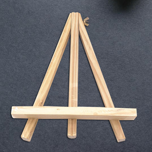 Cross-border desktop mini wooden display stand, mobile phone holder, mini triangular wooden <b>easel</b>, wooden ornament display rack - Product Image 4