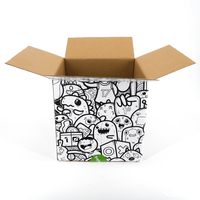 Caja de Cartón Corrugado para Envíos, con Forro de Esponja, Laminación Mate Colorida, Logotipo Personalizado al por Mayor, Resistente para Cómics