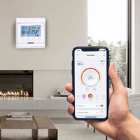 Thermostat de maison intelligente pour la climatisation Fonctions de refroidissement et de chauffage Modbus pour les pièces de systèmes CVC Thermostat intelligent