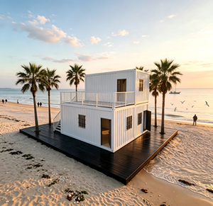 Casa Prefabbricata di Lusso in Pannelli Sandwich, Design Moderno, Ottimo Rapporto Qualità-Prezzo per Uso Residenziale, Molto Richiesta nel Sud-Est Asiatico e Medio Oriente - Product Image 3