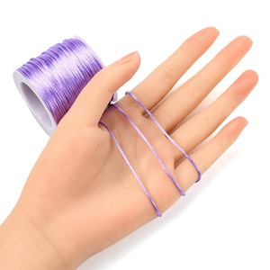 Nhiều Màu 1Mm Nylon Dây Hàn Quốc Lụa & Dây Xích Thép Dây Dệt Tay Trung Quốc <span class=keywords><strong>Knot</strong></span> Hạt 30M/Cuộn Cho Tự Làm Đồ Trang Sức Sản Xuất - Product Image 3