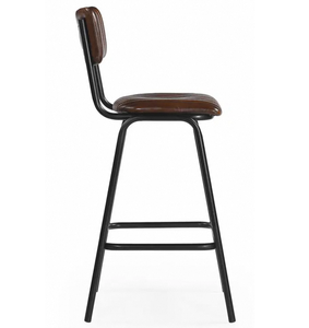 Chaise de comptoir moderne avec structure robuste, siège rembourré confortable et dossier de soutien pour îlot de cuisine ou bar à petit-déjeuner - Product Image 5