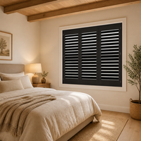 Volets en PVC à lames de 89 mm, sur mesure, imperméables, stores intérieurs pour fenêtres, directement de l'usine pour chambre et salon