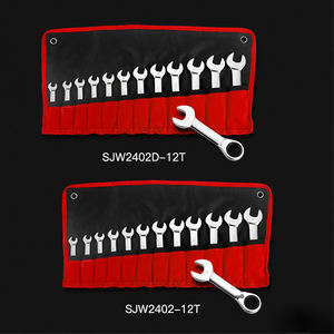 14-delige dubbelzijdige ratelratel sleutelset met metrische maten 8 9 10 11 12 13 14 15 16 17 18 19 22 24 mm, 72-tands combinatie ratelratel sleutelset - Product Image 5