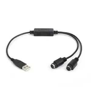 USB zu PS2 Adapter für Tastatur Maus PS2 zu USB Typ A Kabel konverter