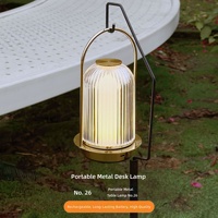 Lampe d'ambiance LED portable en métal, style minimaliste moderne, commande tactile, fonction de gradation, autonomie de 8 heures, rechargeable par USB, petite veilleuse