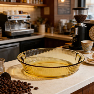 Set <span class=keywords><strong>di</strong></span> Teglie da <span class=keywords><strong>Forno</strong></span> in Vetro Borosilicato <span class=keywords><strong>di</strong></span> Alta Qualità, Teglia Rotonda in Vetro per Cucina - Product Image 6