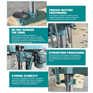 Hot bán bán tự động của nhãn hiệu rượu vang làm nút chai đóng nắp niêm phong máy - Product Image 5