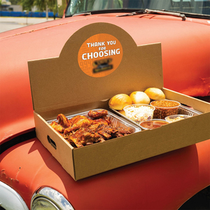 Xách tay các tông sóng hộp carton sẵn sàng để sử dụng kệ xé bao bì giấy hiển thị cho Pop <span class=keywords><strong>shipper</strong></span> truy cập thực phẩm - Product Image 1