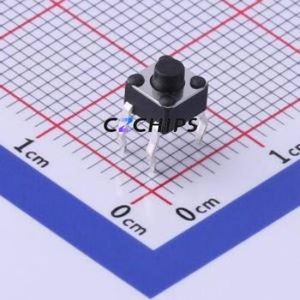 TS-1009-AR04316 Tactile Switch Through hole-4P,4.5x4.5mm Switch Single Pole Single Throw Round Button 1.6N Through Hole - Product Image 1