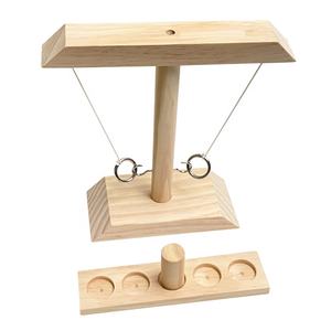 Jeux d'intérieur interactifs en <span class=keywords><strong>bois</strong></span> pour jeu de balançoire à anneaux de table lancer d'anneaux avec échelle de tir jeu de lancer d'anneaux personnalisé - Product Image 4