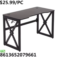 Table de jeu pour gamer avec cadre métallique, idéale pour salle informatique - Offre Spéciale