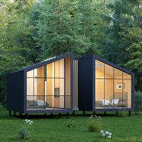 Maisons de tentes Maison préfabriquée prête à l'emploi 2 chambres à coucher Maisons modulaires préfabriquées Maison conteneur Capsule