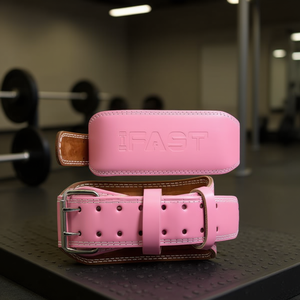 เข็มขัดยกน้ำหนักหนัง IFAST ขนาด 4 นิ้ว พร้อมแผ่นรองรับหลังส่วนล่างสำหรับยกน้ำหนัก อุปกรณ์เสริมสำหรับออกกำลังกายสำหรับผู้ชาย - Product Image 2