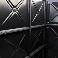 Réservoir d'eau souterrain modulaire en panneaux GRP enterré pour la récupération des eaux de pluie et l'incendie 1m³-1000m³