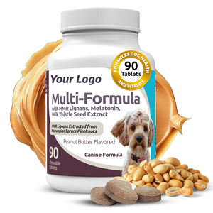 Compresse Masticabili Naturali HMR Multi-Formula per Cani - Supporto Sicuro ad Alto Contenuto Proteico per Equilibrio Ormonale, Tiroide e Adrenalini - Product Image 1