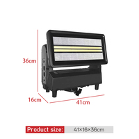 Luz Estroboscópica Móvil LED IP65 Resistente al Agua, Doble Tubo, 1500W, Blanco Frío RGB DMX RDM, para Eventos y Conciertos al Aire Libre
