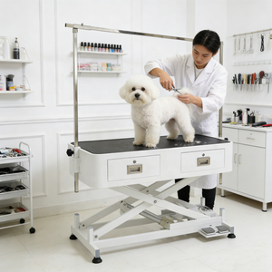 USMILEPET Fabrika Çıkışlı Elektrikli Kaldırılabilir Evcil Hayvan Bakım Masası Çekmeceli Köpek Bakım Masası Evcil Hayvan Bakım Salonu İçin - Product Image 3