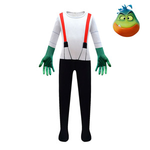 Costume de scène pour enfants avec masque, thème du film <span class=keywords><strong>Bad</strong></span> Guys Halloween, <span class=keywords><strong>Mr</strong></span>. Piranha, combinaison de cosplay, combinaison de scène - Product Image 4