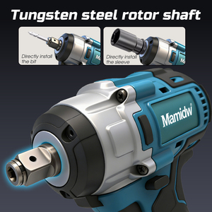 Clé à chocs électrique sans fil Mamidw 900N.M, amortisseur de chocs haute puissance sans fil pour la réparation automobile, pour <span class=keywords><strong>batterie</strong></span> 18v - Product Image 4