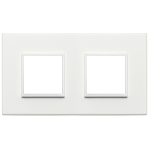 4M 2 Gang Wall <b>Switch</b> <b>Plate</b> 16.8x9.7cm White - Product Image 1