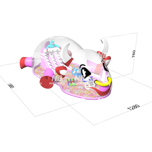 Parque Infantil Inflable Comercial de PVC con Certificación CE, Carpa Burbuja Transparente para Niños con Pelotas Oceánicas, 3 Años de Garantía - Product Image 5