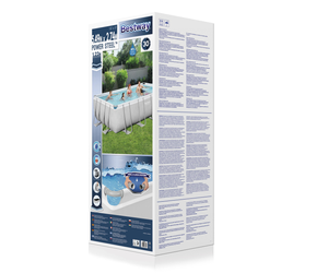 बिजली स्टील 18ft x 9ft x 48in आउटडोर आयताकार फ्रेम ऊपर जमीन स्विमिंग पूल सीढ़ी पूल कवर और फिल्टर के साथ पंप - Product Image 6