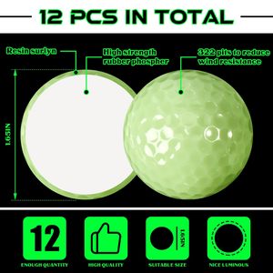 Balle de <span class=keywords><strong>golf</strong></span> personnalisée lueur dans le noir pour les sports de nuit Balles de <span class=keywords><strong>golf</strong></span> fluorescentes à lueur nocturne Cadeau Nouveauté avec éclairage LED <span class=keywords><strong>Bas</strong></span> de Noël - Product Image 2