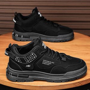 Bottes de travail durables pour hommes, hiver et été, à tige haute, doublure en cuir véritable, semelles épaisses en caoutchouc pour l'escalade en plein air, hauteur accrue - Product Image 3