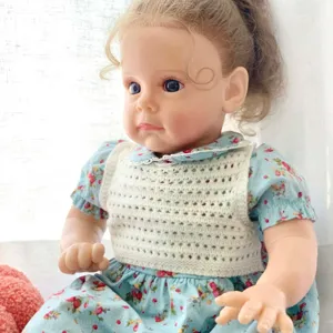 High Quality Reborn Dolls 24 Inch Cotton Reborn Baby Completa 3D Paint Reborn Girl Baby Alive Dolls Long Hair Reborn Baby