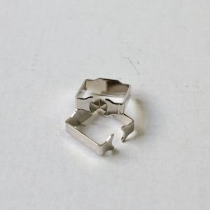 Hesheng <b>Machinery</b> Nickel Plated <b>Micro</b> Coil Frame 0.03-5.00mm Bending Punching Stamping Processing Parts - Product Image 3