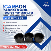 Creuset en graphite de haute pureté personnalisé, compact, pour la fusion de métaux précieux et la fabrication de bijoux