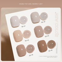 Vernis à ongles en gel semi-permanent 15 ml, couleur café terreux clair, chocolat, automne-hiver, pour nail art, marque privée