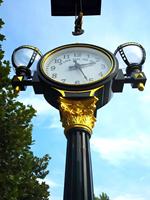 Meilleure horloge de jardin en métal décorative pour la conception d'architecture paysagère des rues de la ville pour les bâtiments de jardin