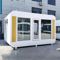 Maison préfabriquée en acier contemporaine, modulaire, en kit, étanche, écologique, durable, anti-corrosion, garantie 2 ans, structure 20x40 pieds