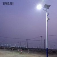 Nouveau modèle de lampadaire solaire électrique extérieur personnalisable 100W 200W