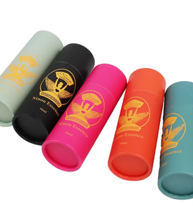 Tarro cosmético ecológico Embalaje Tubo de papel de cartón Kraft 100% Revestimiento de cera Biodegradable Baper Tubos cosméticos Embalaje - Product Image 2