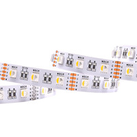 12V/24V Analog PWM RGBW LED Strip 60LED/M 5050 19W/m IP20 5M 4Pin untuk Villa, Plafon, Kabinet, Tangga, RV, Garasi, DIY, Pencahayaan Rumah