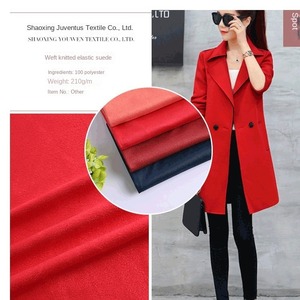 100% Polyester Mềm Faux Vải Da Lộn Bốn Mùa Áo Khoác Dệt Tùy Chỉnh Trọng Lượng Giả Scuba Da Lộn Đan Vải Cho Quần Áo Sofa Một - Product Image 5