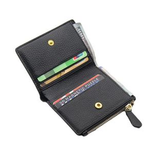 Cartera de mujer de alta calidad, tarjetero, monedero de moda, carteras cortas de cuero Pu con cremallera para mujer - Product Image 2