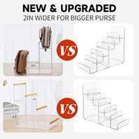 Présentoir transparent en acrylique à plusieurs niveaux pour pâtisseries, cosmétiques, figurines, figurines Pop, décoration intérieure