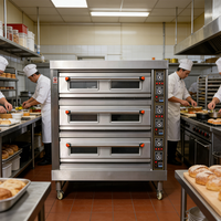 Four de boulangerie commercial 400 ° Four à pain à 4 plateaux C Max - Chauffage électrique et à gaz, contrôle indépendant de la température