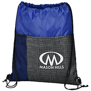 High Quality Etched Pocket Drawstring Sportpack cinch bags sports packs