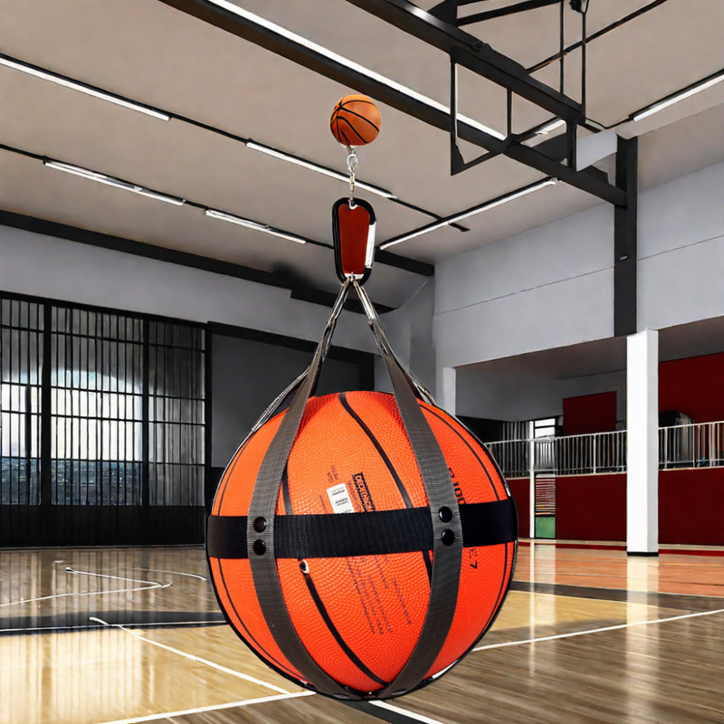 Leather Basketball Carrier Net Football Soccer